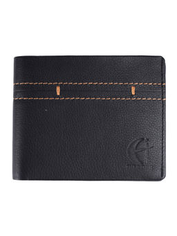 HiLEDER - Pure Antic Soft Touch Leather Bifold Men's Wallet With 8 Card Slot Black