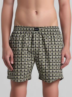 Jack & Jones - Men Graphic Print Green Boxer