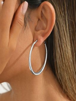 AQUASTREET - Round Hoop Earrings 18K Plated Waterproof Anti-Tarnish