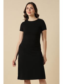 Allen Solly - Women Black Solid Formal Dress