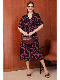 PIMU - Front Slit Pink Midi Dress