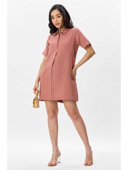 Virgio - Linen Boxy Fit Classic Shirt Mini Dress For Women