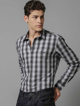 Rare Rabbit - White Checks Casual Shirt