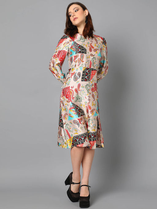 Buy KOTTY Womens A-Line Multicolor Dress Online