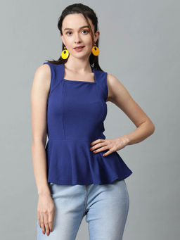 KOTTY - Womens Solid Casual Sleeveless Top
