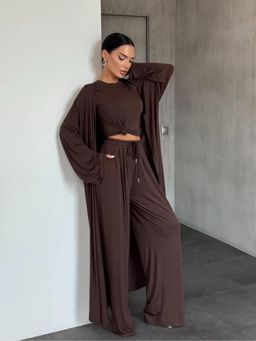 Trenbee - Brown Genelia Co-Ord Set