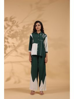 STIL-O-STITCH - Green Colour Co-Ord Set