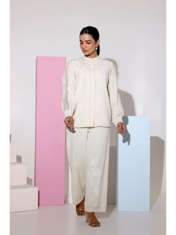 STIL-O-STITCH - White Colour Co-Ord Set