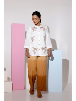 STIL-O-STITCH - White Colour Co-Ord Set