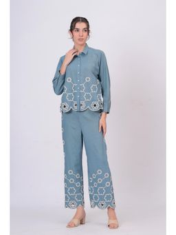 STIL-O-STITCH - Blue Colour Co-Ord Set