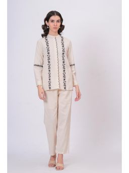 STIL-O-STITCH - Black Colour High Neck Co-Ord Set