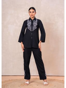 STIL-O-STITCH - Black Colour Co-Ord Set