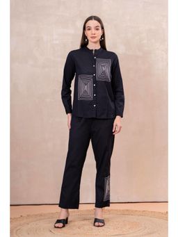 STIL-O-STITCH - Black Colour Co-Ord Set