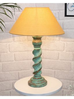Homesake - Rope Algae Bedside Table Lamp Golden Shade