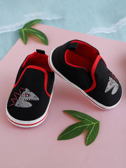 Baby Moo - Monster Black Slip-on Booties