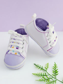 Baby Moo - Purple Hearts Sneakers
