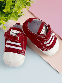 Baby Moo - Red Velcro Sneakers