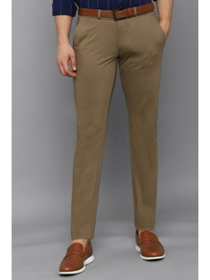 Buy Allen Solly Men Brown Trousers Online