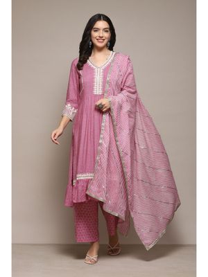 Biba black garara and pink dupatta