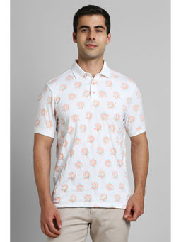 Simon Carter - Men White Printed Polo T-shirt