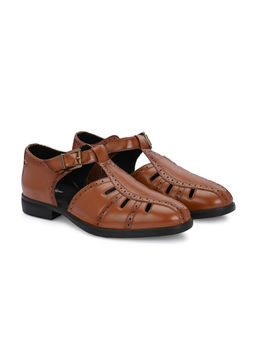 Delize - Men Brown Brush Off Sandals