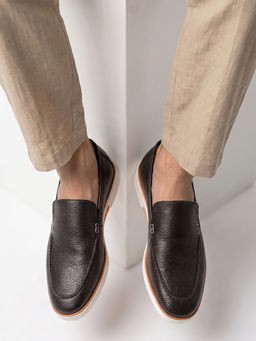 Monkstory - Men Escape Walk Slip-On Loafers - Dark Brown