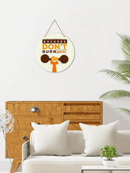 Art Vibes - Grey Wooden Wall Hanging for Home Decoration