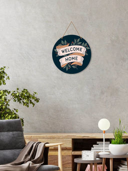 Art Vibes - Blue Wooden Wall Hanging for Home Decoration