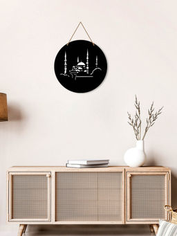 Art Vibes - Black Wooden Wall Hanging for Home Decoration