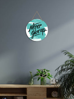 Art Vibes - Blue Wooden Wall Hanging for Home Decoration