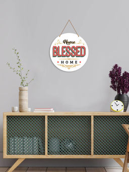 Art Vibes - White Wooden Wall Hanging for Home Decoration