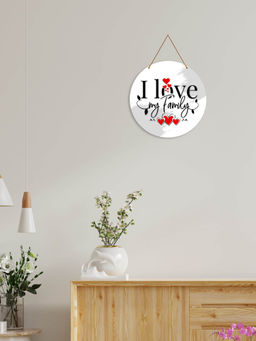 Art Vibes - White Wooden Wall Hanging for Home Decoration