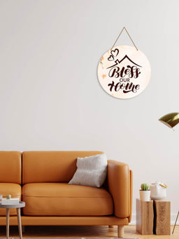 Art Vibes - Pink Wooden Wall Hanging for Home Decoration