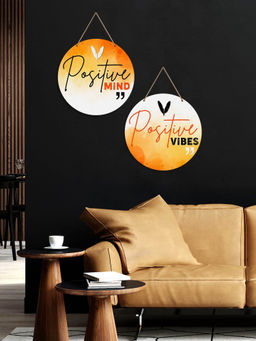 Art Vibes - MultiColour Decorative Wooden Wall Hanging for Home