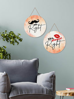 Art Vibes - Beige Decorative Wooden Wall Hanging for Home