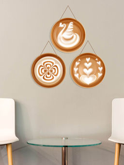 Art Vibes - MultiColour Wooden Wall Hanging for Home Decoration