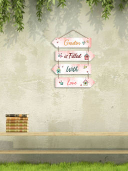 Art Vibes - Beige Decorative Wooden Wall Hanging for Home