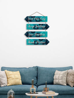 Art Vibes - MultiColour Decorative Wooden Wall Hanging for Home