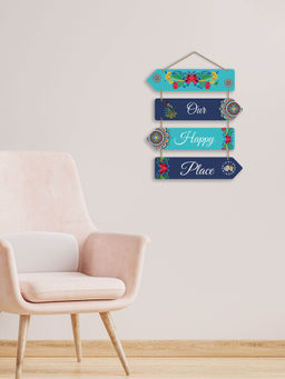 Art Vibes - MultiColour Decorative Wooden Wall Hanging for Home