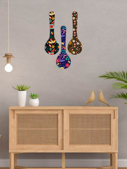 Art Vibes - MultiColour Wooden Wall Hanging for Home Decoration