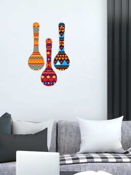 Art Vibes - MultiColour Wooden Wall Hanging for Home Decoration
