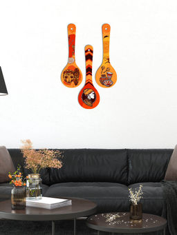 Art Vibes - MultiColour Wooden Wall Hanging for Home Decoration