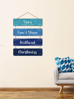 Art Vibes - MultiColour Decorative Wooden Wall Hanging for Home