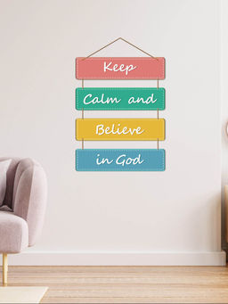 Art Vibes - MultiColour Decorative Wooden Wall Hanging for Home