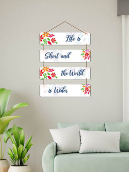 Art Vibes - MultiColour Decorative Wooden Wall Hanging for Home