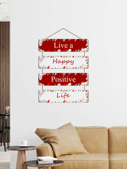 Art Vibes - MultiColour Decorative Wooden Wall Hanging for Home