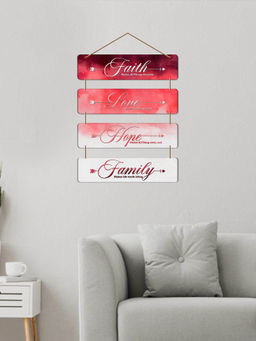 Art Vibes - MultiColour Decorative Wooden Wall Hanging for Home