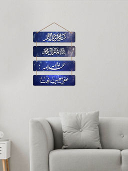 Art Vibes - Blue Decorative Wooden Wall Hanging for Home