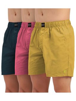 FREECULTR - Regular Fit Ultralight All Day Boxer Shorts for Men (Pack of 3)