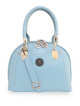 ESBEDA - Light Blue Color Solid Pattern D Shape Handbag For Women